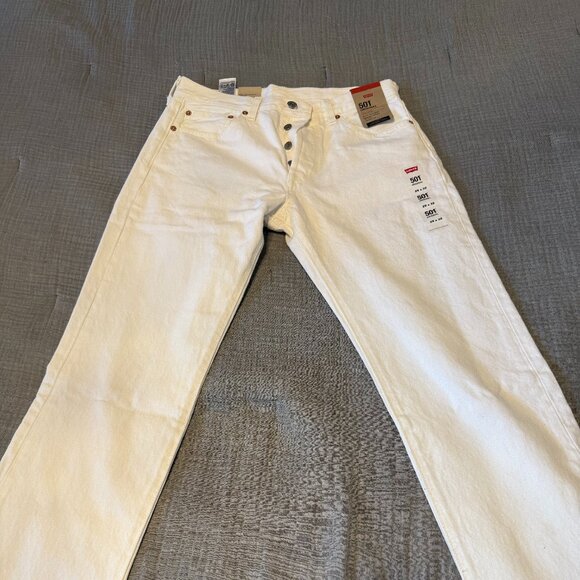 Levi's 501 jeans in white - new with tags size 29x32 - Picture 1 of 5